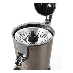 Presse-agrumes électrique BXCJ350E 350W en acier inoxydable et noir - Presse-agrumes efficace pour des jus d'agrumes frais - Product Image 4