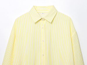 Blusa de Moda Casual para Mujer, Diseño de Cuello Camisero, Manga Larga, Color Sólido, Corte Asimétrico, 3 Colores Disponibles - Product Image 4