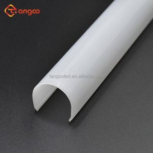 Polycarbonate vòng ánh sáng màu trắng sữa khuếch tán bìa cho đèn <span class=keywords><strong>LED</strong></span> Tùy chỉnh thực hiện dòng Nhựa chụp đèn cho văn phòng ánh sáng Trần - Product Image 1