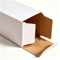 Boîte en carton blanc écologique et recyclable, imprimée sur mesure, avec gaufrage, emballage cadeau rigide de luxe pour bougies et marquage
