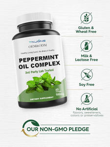 OEM식이 보충제 페퍼민트 잎 추출물 분말 허브 유기농 페퍼민트 오일 캡슐 최고의 페퍼민트 캡슐 - Product Image 4