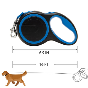 Tali Anjing Dapat Ditarik Tali Anjing 26 Kaki untuk Anjing Kecil Sedang Besar Hingga 110Lbs Pita Nilon Reflektif Yang Kuat - Product Image 5