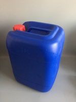 Bidon en plastique carré bleu de 25 L en HDPE pour huile