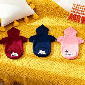 Vêtements pour animaux de compagnie : Sweat à capuche d'automne et d'hiver avec poche, motif tête de chien, pour chiens et chats, style Teddy Bear, protection contre le vent, vente en gros d'usine - Product Image 2