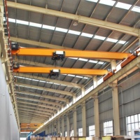 Pont roulant monopoutre certifié CE, capacité 1-10 tonnes, portée personnalisée, faible bruit, moteur de levage stable, engrenage, utilisation intérieure/extérieure