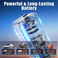 Ambull Factory 12V Rechargeable Battery 150 PSI Tire Inflator Portable Air Compressor with Digital Pressure Gauge for Car Tires