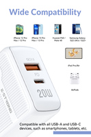 Chargeur universel de téléphone portable usb rapide 18w 20w PD USB C chargeur pour samsung iphone