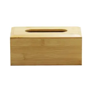 FSC & BSCI工艺品木制纸巾盒盖未完成的木制纸巾架