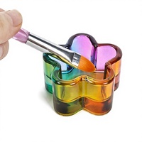 Fournitures pour ongles, manucure, bijoux, verre cristal, plats pour nail art, design cœur, papillon, fleur, plat à dappen professionnel pour ongles liquides