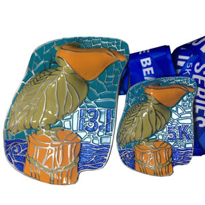 Medallas Deportivas de Alta Calidad en Metal 3D con Diseño de Delfín, Medallas de Carrera, Medallas Personalizadas - Product Image 3