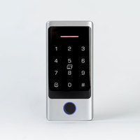 Lector de Sistema de Control de Acceso con Teclado de Huellas Dactilares Inteligente Wifi Tuya, Carcasa Metálica de 12V-24V, Resistente al Agua IP68, con Tarjeta RFID