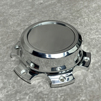 Cache-moyeu flottant personnalisé avec logo, résistant à la corrosion, finition argentée, en alliage d'aluminium forgé pour jantes en alliage