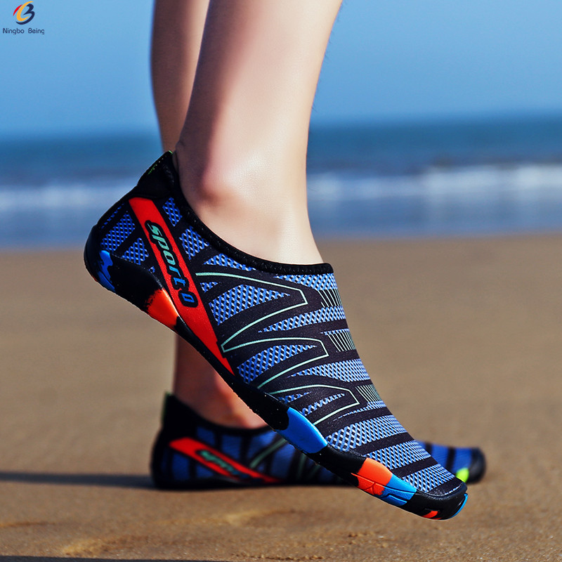 1 Par De Hombres Mujeres Zapatos Acuáticos Playa 1 Par De Hombres Mujeres Zapatos Acuáticos Playa