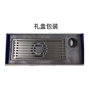 Desagüe de Piso Rectangular de Acero Inoxidable 8x20mm Gris Metálico Antirozaduras para Ducha y Balcón - Product Image 4