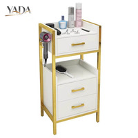 Ensemble de mobilier professionnel pour salon de coiffure : Fauteuil, lit de spa capillaire, miroir LED, chariot, comptoir d'accueil, canapé d'attente