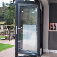 Porte pliante en aluminium Starveil pour extérieur moderne avec écran pliant pour entrée, patio, balcon et projets de villas