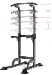 Torre <span class=keywords><strong>de</strong></span> Ejercicios con <span class=keywords><strong>Barra</strong></span> <span class=keywords><strong>de</strong></span> <span class=keywords><strong>Dominadas</strong></span> Ajustable en Altura, Venta Directa <span class=keywords><strong>de</strong></span> Fábrica - Product Image 4