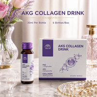 Boisson au collagène Alpha-Cétoglutarate personnalisée OEM, anti-âge, beauté, astaxanthine, PQQ, collagène de type III, élastine, peptide, marque privée
