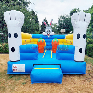 Outdoor commercial pvc bounce <b>house</b> giant rabbit bouncing castle <b>inflatable</b> hare slide for kids - Product Image 6
