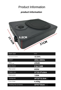 Caisson de basses à connexion Bluetooth 600W RC OEM usine haute qualité Caisson de basses pour <span class=keywords><strong>voiture</strong></span> Caisson de basses ultra fin sous le siège - Product Image 4