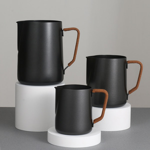 Jarras <span class=keywords><strong>de</strong></span> vapor Espresso 304SS Milk <span class=keywords><strong>Latte</strong></span> Art Pitcher Barista Cup Milk Jug Cup para Espresso, <span class=keywords><strong>Latte</strong></span> Art, Hot Chocolate - Product Image 4