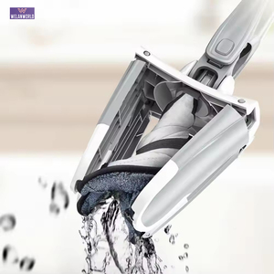 Serpillère plate X en plastique à tête rectangulaire, à essorage mains libres, pour nettoyage des sols, avec manche en acier, prix usine - Product Image 6