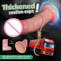 Dildo de Succión Suave con Copa de Succión - Resistente al Agua y Portátil con Sensación Realista para Estimulación Adulta