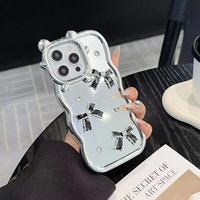 Coque de téléphone TPU colorée de style INS beaucoup conçoivent un étui mobile PC compressé en forme de poudre étincelante pour Iphone 15 14 Pro max