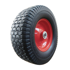 Pneu et roue de <span class=keywords><strong>tondeuse</strong></span> à gazon solide sans plat en mousse PU de 16 pouces 6.50 à 8 16 ", pour chariot de chariot de <span class=keywords><strong>brouette</strong></span> de <span class=keywords><strong>tondeuse</strong></span> à gazon - Product Image 1