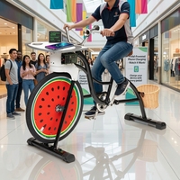 EXI 2026 Vélo d'exercice à pédales en acier pour intérieur/extérieur, machine de divertissement domestique avec chargement de téléphone portable et éclairage LED, pour adultes