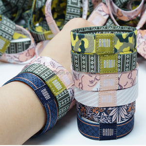 La mejor pulsera de tela elástica elegante con logotipo impreso personalizado Popular, pulsera de festival para eventos publicitarios - Product Image 5