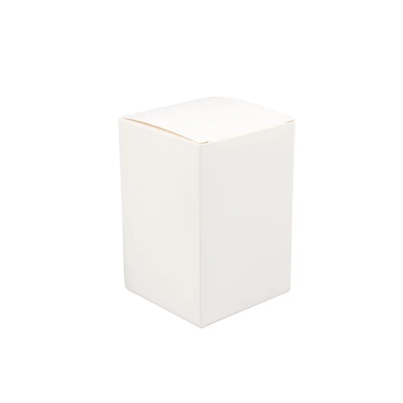 50pcs Plain Paper Boxes General Wholesale Packaging White 350G Square Ivory Board Accept Customization