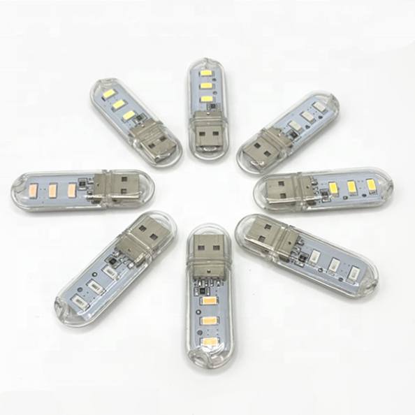 5V Mini USB 6 LED Book Light Ultra Bright Reading Lamp Portable Night Light Bulb Red Green Blue for Power Bank Laptop Notebook