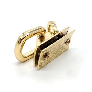 Tas tali emas ringan logam, tali tas jangkar konektor penjepit tepi gesper cincin D ganda - Product Image 4