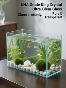 <span class=keywords><strong>Aquarium</strong></span> ultra transparent avec verre HD à faible teneur en fer et design sans bordure pour un décor professionnel - Product Image 2