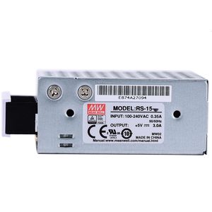 <span class=keywords><strong>MEAN</strong></span> <span class=keywords><strong>WELL</strong></span> série <span class=keywords><strong>RS</strong></span> 15-150w alimentation à découpage LED indicateur d'alimentation pilote adaptateur convertisseur transformateur - Product Image 4