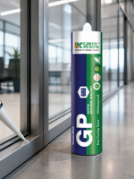 Mastic silicone transparent GP 668, type acétique, séchage rapide, anti-moisissure, pour réparation d'évier de cuisine et de porte en verre