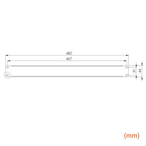 Panel Metálico de Separación y Protección 6601U, Panel Ciego de 1U para Rack de 19 Pulgadas - Product Image 3