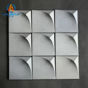 OEM High quality 3d geometrical cement pour gypsum wall brick panel molds