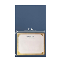 Porte-certificat en PVC rigide A4 avec logo personnalisé, couverture de document personnalisée pour diplôme académique, cérémonie de remise des diplômes