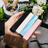Boîtes en carton rigide à extrémités pliées pour cosmétiques, gloss à lèvres, rouge à lèvres, vernis à ongles, mascara, emballage, vernissage quadricolore