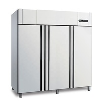 Réfrigérateur de cuisine commercial 1500L debout 3 portes en verre congélateur vertical