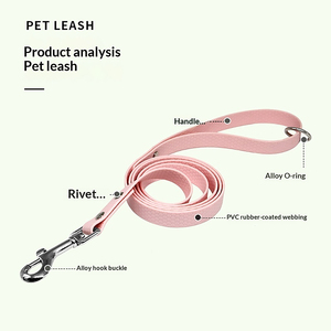 PVC Rubber-coated Dog <b>Leash</b> Waterproof Anti-slip <b>Pet</b> Training Lead with 360° Swivel Hook Luxury <b>Pet</b> Supplies - Product Image 3