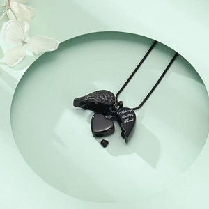 Joyería de cremación para cenizas Corazón Urna Collar Colgantes Cenizas para Mujeres Hombres Recuerdo familiar Memorial Hueso Ceniza Colgante - Product Image 3