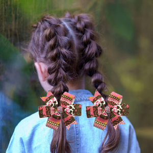 Botas ecuestres con lazo <span class=keywords><strong>Herradura</strong></span> Accesorios para el cabello Niños Niñas Pinzas para el cabello - Product Image 1