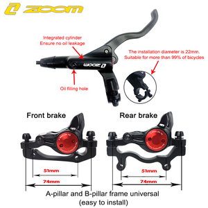 ZOOM HB875 <span class=keywords><strong>MTB</strong></span> велосипедный Гидравлический дисковый тормоз 800/1400 мм передний задний левый горный велосипед масляный дисковый тормоз - Product Image 2