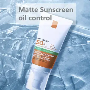 Protetor solar de loção para rosto, protetor solar e clareamento para cuidados com a pele, creme protetor solar orgânico