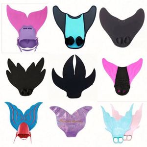 Aletas de Natación Monofin de Sirena para Adultos, Material PVC/PP, Colores Negro/Rosa/Azul, Aletas de Entrenamiento de Natación para Buceo - Product Image 5