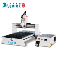 Mini routeur CNC en bois 3D 4 axes 6012 6090 petite machine de table pour les travailleurs à domicile facile à utiliser avec le système de contrôle DSP