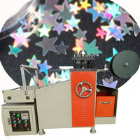 Machine à poinçonner en plastique pour paillettes, avec couteau rotatif, rouleau de poudre, fabrication de tissu, prix de machine